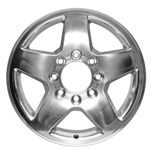 Front view of a 2011-2018 20" GMC Sierra 2500 3500 replica wheel replacement rim 5503 Polished 9451932