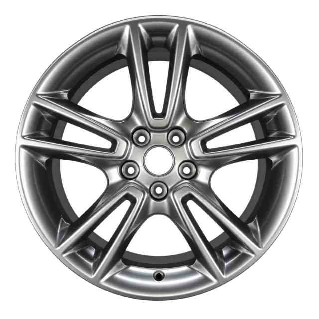 19-inch ford fusion factory original wheel 3962 hyper OEM rim part DS7Z1007H, front view on white background