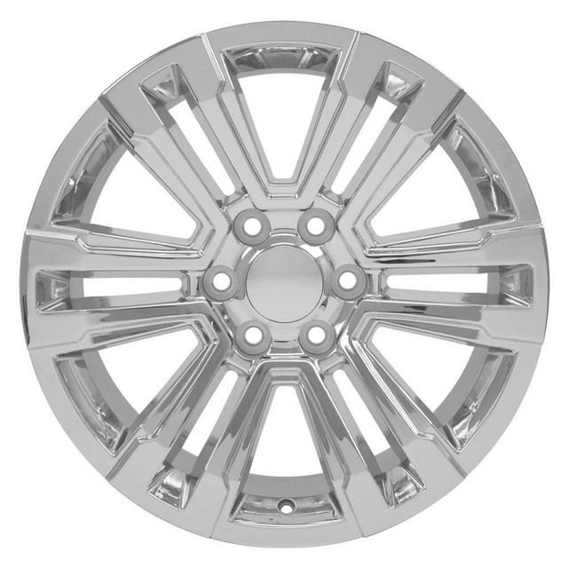 20" GMC Yukon replica wheel front view Chrome rims 9509887