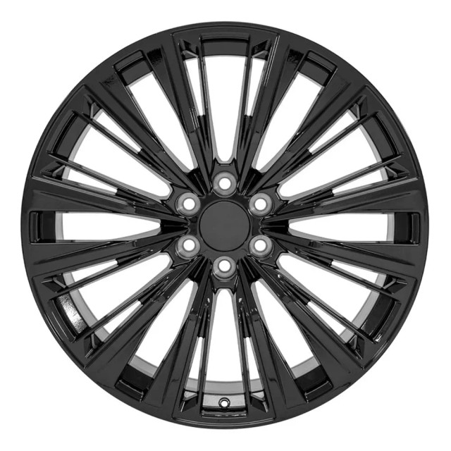 Front view of a 24x10 replica wheel replacement CA93 for Cadillac Escalade rims 9511021