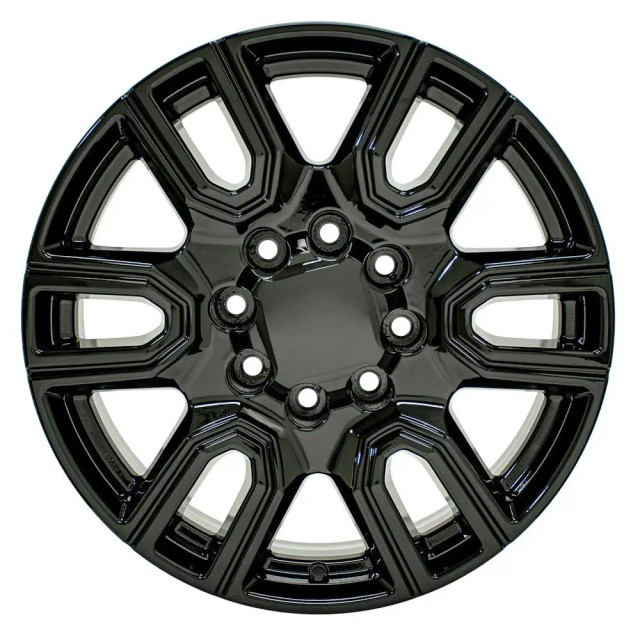 Front view of a 20x8.5 replica wheel replacement CV96A for Chevy Truck rims 9510937