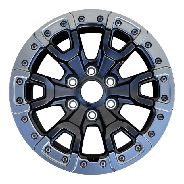 17-inch 17" Bronco Raptor black oem rim 00467 front view 17-inch 17" Bronco Raptor black oem rim 00467 front view