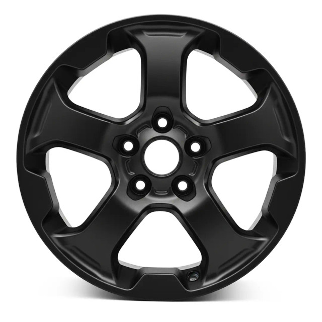 17-inch Black Subaru Forester oem rim 68891 front view on white background.