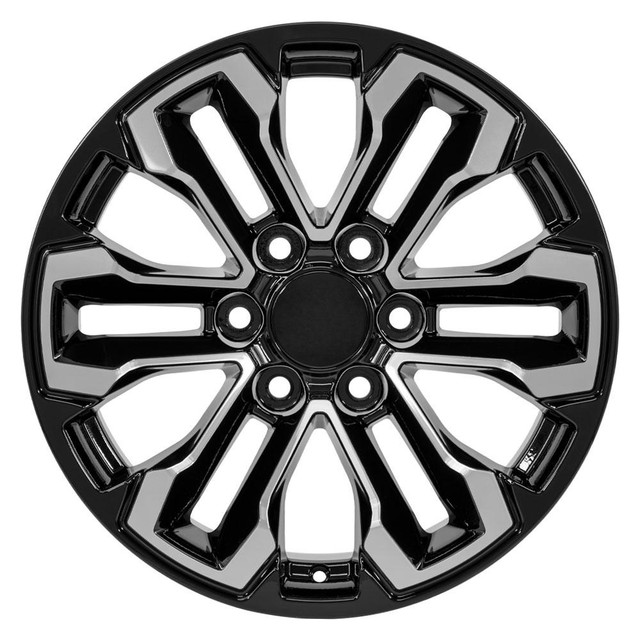 Front view of a 18x8.5 replica wheel replacement CV69 for Cadillac Escalade rims 9511408