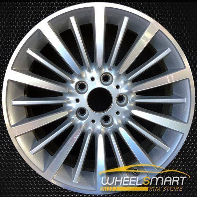 18x8 Machined Silver alloy rims for sale | Factory OEM wheels fit BMW 3 Series 2012-2016