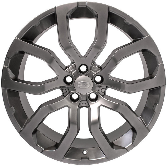 22x10" Land Rover Range Rover Sport replica wheel Hypersilver rims 6846083 Front view 22x10" Land Rover Range Rover Sport replica wheel Hypersilver rims 6846083 Front view