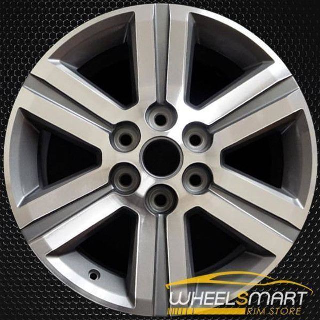 18" Chevy Traverse oem wheel 2013-2017 Machined Silver alloy stock rim 5572, parts 20997878, 20997877 18" Chevy Traverse oem wheel 2013-2017 Machined Silver alloy stock rim 5572, parts 20997878, 20997877
