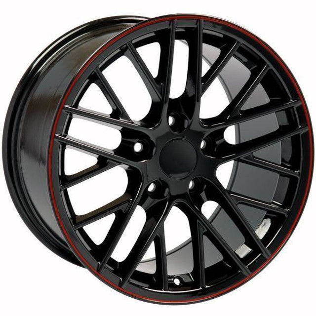 17" Pontiac Firebird replica wheel 1993-2002 Black Red Band rims 9498436 17" Pontiac Firebird replica wheel 1993-2002 Black Red Band rims 9498436