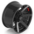 8-Lug 4Play 4P60 Machined Black wheels