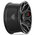8-Lug 4Play 4P08R Machined Black wheels