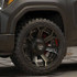 4Play 4P70 Brushed Black truck wheel detail