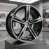 3985u45 ford fusion factory original wheel 18x8 machined black OEM rim part fs7z1007a angle view in the showroom