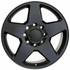 20" Chevy Silverado 2500 3500 replica wheel front view Black rims 9482438