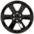 22" GMC Chevy truck replica wheel front view Black rims 9508404