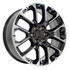 22" Chevy Suburban replica wheel angle view Machined Black rims 9510989