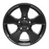 17" Jeep Wrangler replica wheel front view Black rims 9511043