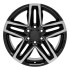 Front view of a 20" Machined Black Truck rims for Chevy Trucks replica wheel replacement 9510947