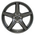 Front view of a 22x9.5 replica wheel replacement DG22 for Ram 1500 rims 9511014