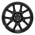 Front view of a 20x10 replica wheel replacement DG21 for Gloss Black Dodge Challenger rims 9511067