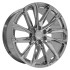 Angle view of a 24x10 replica wheel replacement CA90 for chrome Chevy Truck rims 9511090
