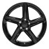 Front view of a 19x8.5 replica wheel replacement CV02D Gloss Black Chevy Corvette rims 9511107