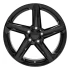 Front view of a 20x11 replica wheel replacement CV02D for Gloss Black Chevy Corvette rims 9511109