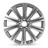 Front view of a 19x9 Mercedes E Class replica wheels Machined Silver rim 2134010600, 21340106007X44