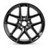 Angle view of a 18x8 replica wheel replacement for Honda Civic rim 42700T20A71