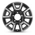 Front view of a 18x8 machined black replica wheel replacement for Toyota Tundra rim 426110C170