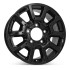 Angle view of a 18x8 replica wheel replacement for Toyota Tundra black rim 426110C200