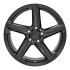 Front view of a 19x10 satin black replica wheel replacement CV02C for Chevy Corvette rims 9511106