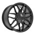 Angle view of a 19x10 replica wheel replacement CV03C for Chevy Corvette rims 9511115