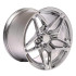 Angle view of a 17x11 Chrome replica wheel replacement CV31 for Chevy Camaro rims 9508979