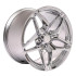 Angle view of a 18x10.5 Chrome replica wheel replacement CV31 for Chevy Corvette rims 9508982
