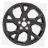Front view of a 18x7-inch Black Toyota C-HR replica wheel replacement rim 75224, part 4261110360