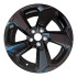 Front view of a 18x7-inch Black Toyota Rav4 replica wheel replacement rim 75242, part 4261A0R060