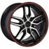 17" Chevy Camaro replica wheel 1993-2002 Black Machined Red rims 9506929