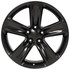 20x9" Black SRT wheel replacement for Jeep Grand Cherokee replica rims 9508330 Front view