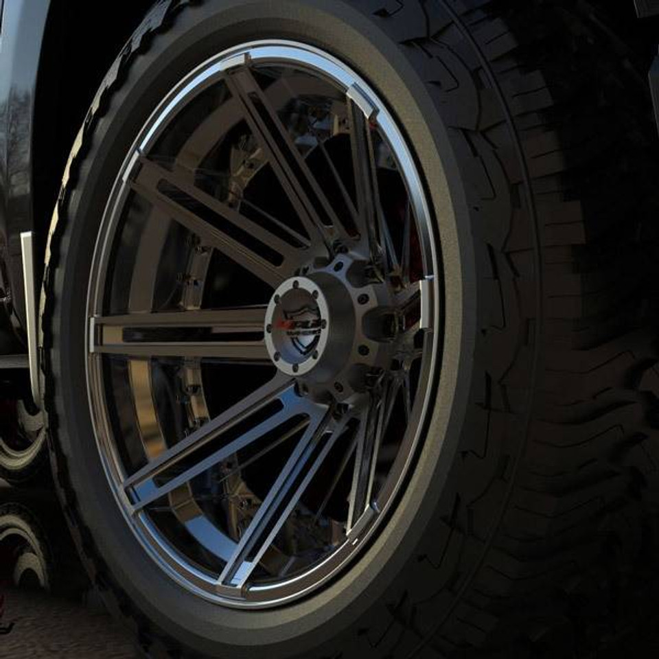 Black Rims And Tires Set 4 22