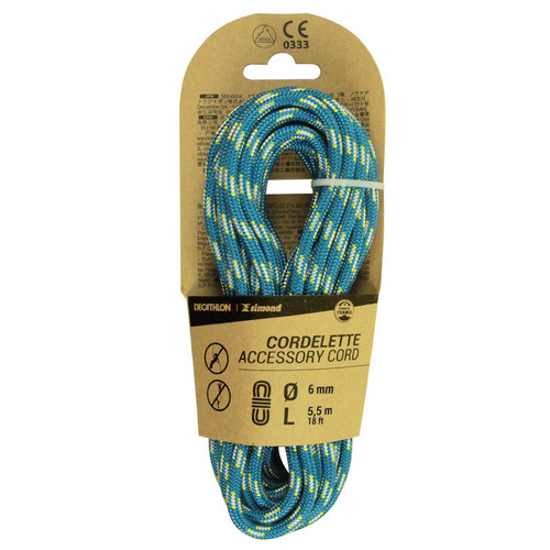 CORDELETTE 6 MM X 5.5 M BLUE