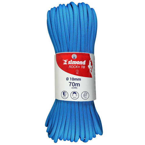 ROCK+ CLIMBING ROPE - 10MM X 70M