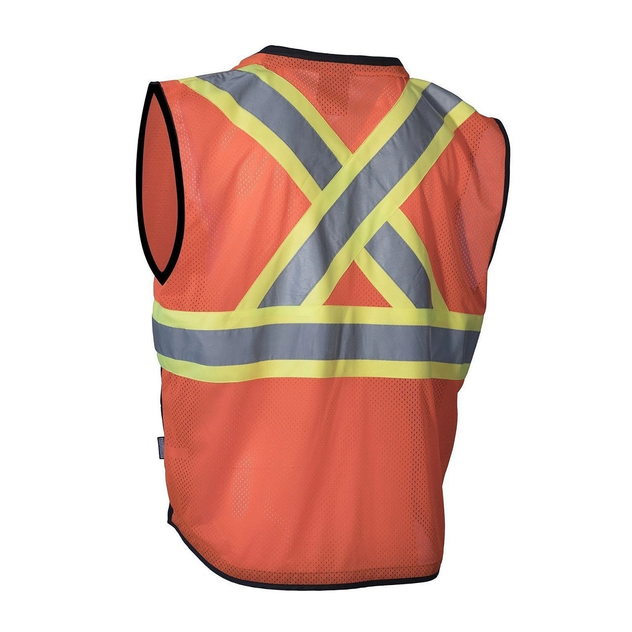 Forcefield Tricot Traffic Hi Vis Safety Vest with Zipper Box of 12