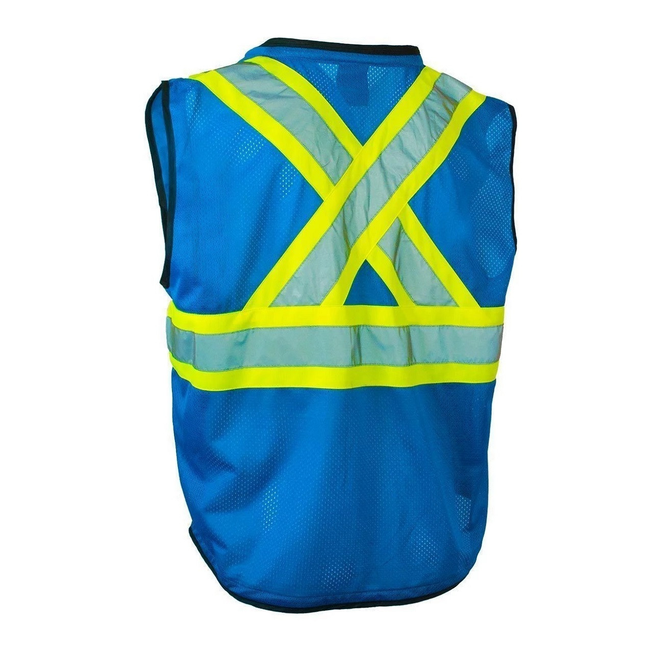 Forcefield Tricot Traffic Hi Vis Safety Vest with Zipper Box of 12