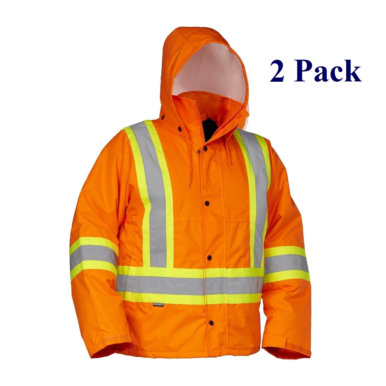 Hi Vis Insulated Drivers Jacket - Orange, Lime, Dark Blue, Black - S-5XL (2  Pack)