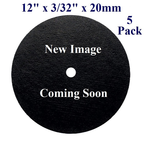 12" x 3/32" x 20mm - Gas Saw Wheel - Steel (5 Pack)
