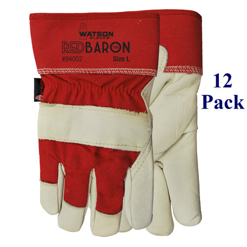 Red Baron - FG Cowhide Palm - Insulated - S-3XL  (12 Pack)