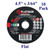 4.5" x 3/64" x 7/8" - Multi-cut Cutting Disc -  Flat (10 Pack)