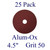 4.5" x 7/8" - Fiber Disc - Aluminum Oxide - Grit 50 (25 Pack)