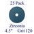 4.5" x 7/8" - Fiber Disc - Zirconia - Grit 120 (25 Pack)