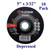 5" x 3/32" x 7/8" - Pipe-Pro Grinding Disc - Steel -  Depressed  (10 Pack)